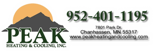 Peak Heating & Cooling Inc. 7801 Park Drive Suite B Chanhassen, MN 55317 - Phone: (952) 401-1195